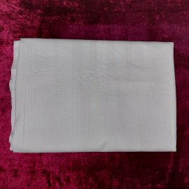 Ткань летняя легкая, х/б в полоску, цвет белый, 150х240см. СССР.
